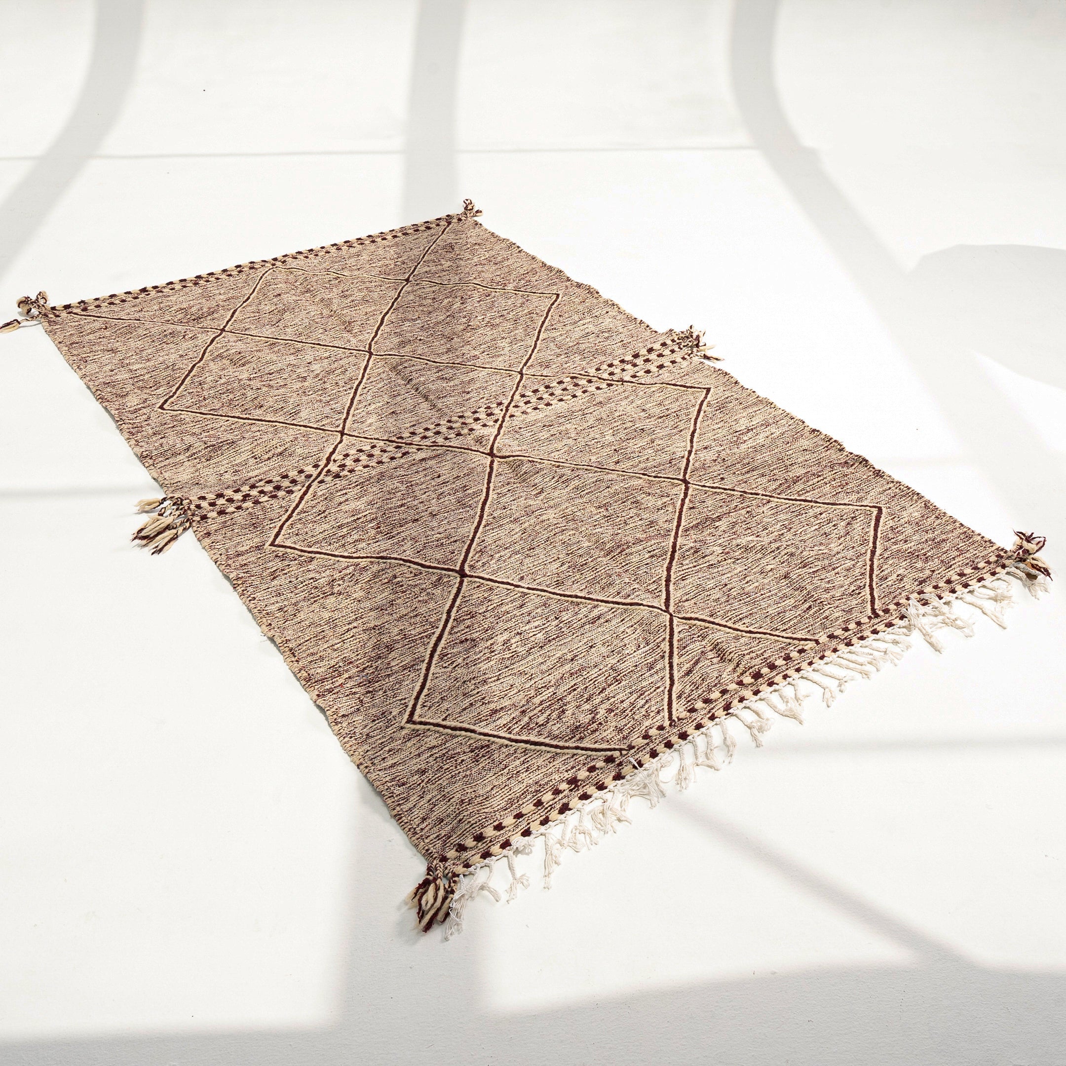 Berber Rug - Zanafi Kilim - Maroon - Berber Rug