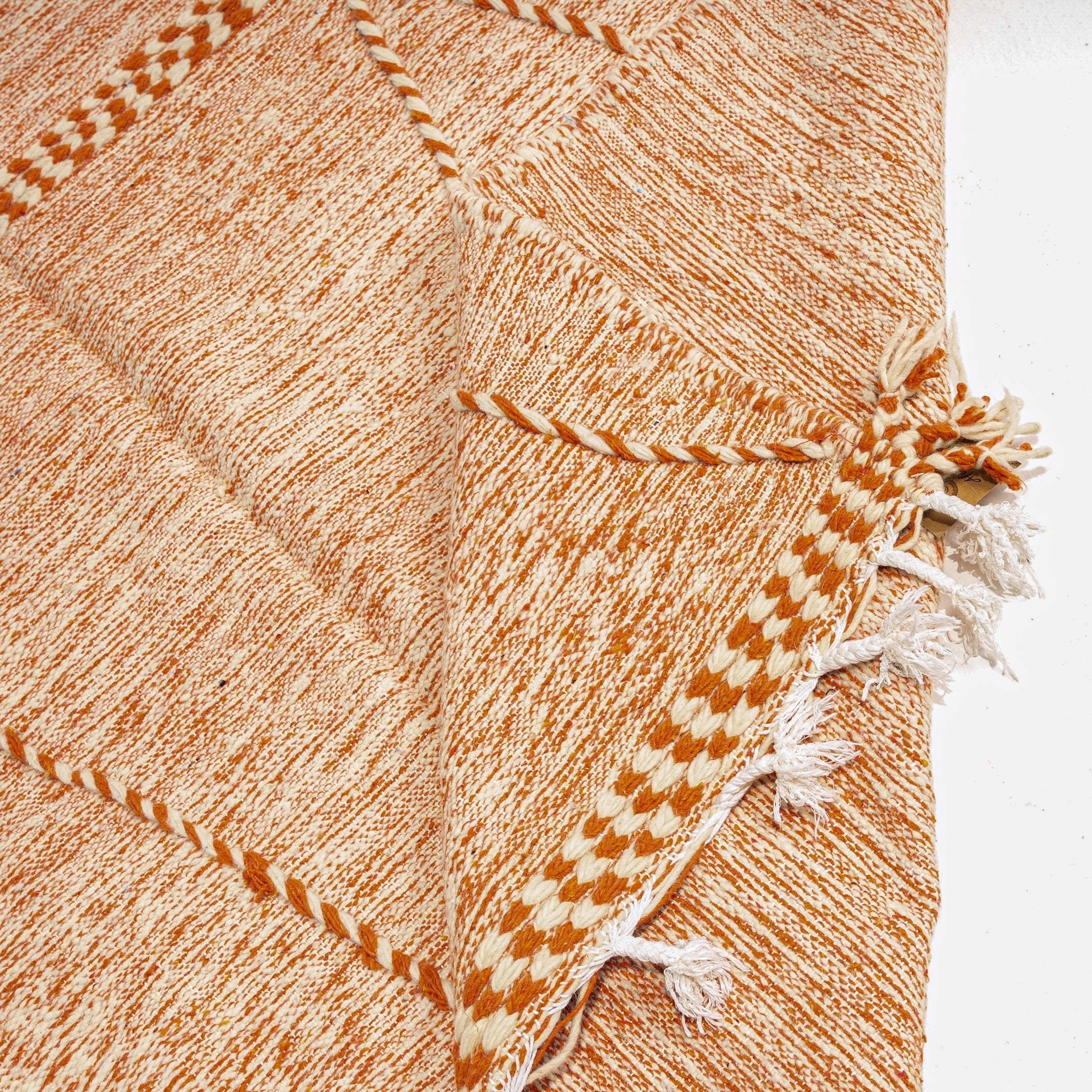 Berber Rug - Zanafi Kilim - Tangerine - Berber Rug