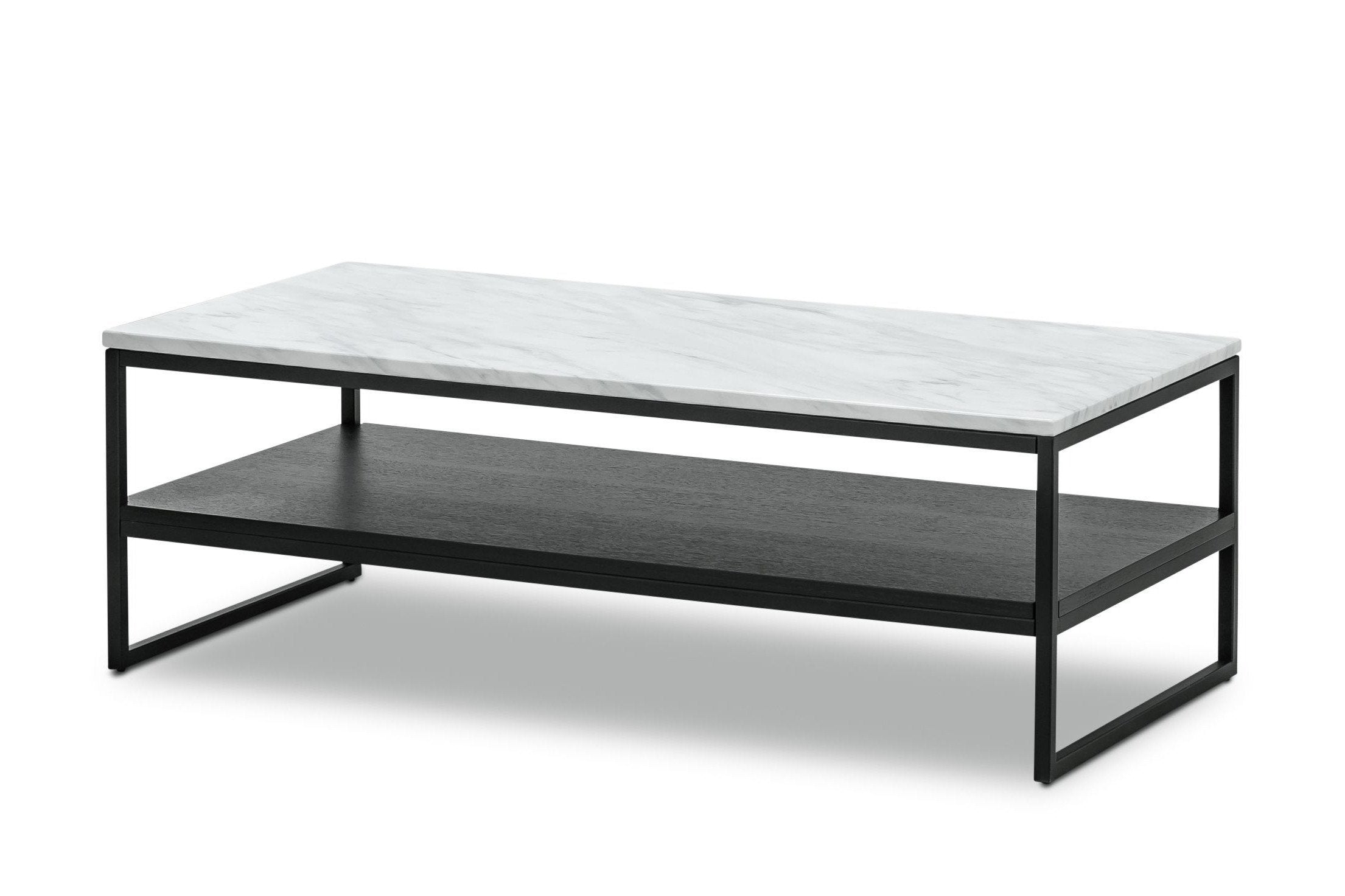 Blake White Marble Coffee Table - Coffee Table