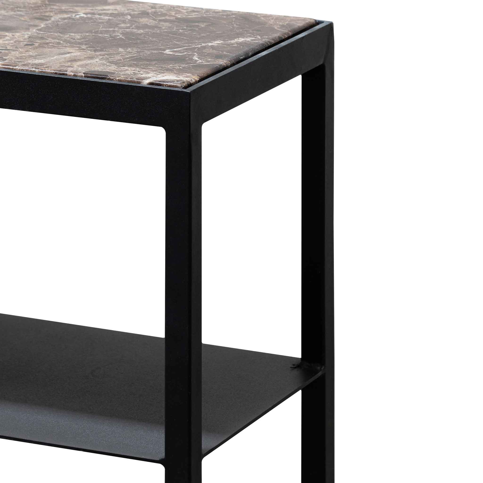 Boston Marble Console Table - Black - Console