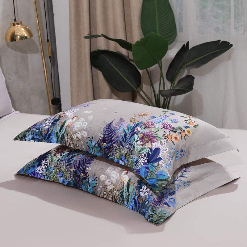 Botanical Duvet Cover Set (Egyptian Cotton, 500 TC) - Duvet Covers