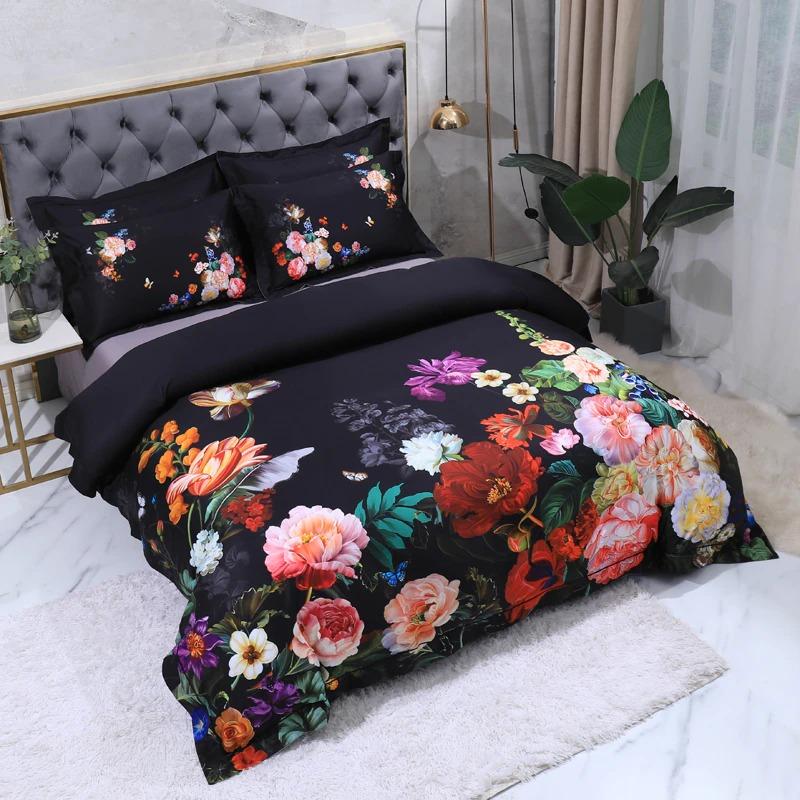 Bouquet De Fleurs Duvet Cover Set - Duvet Covers