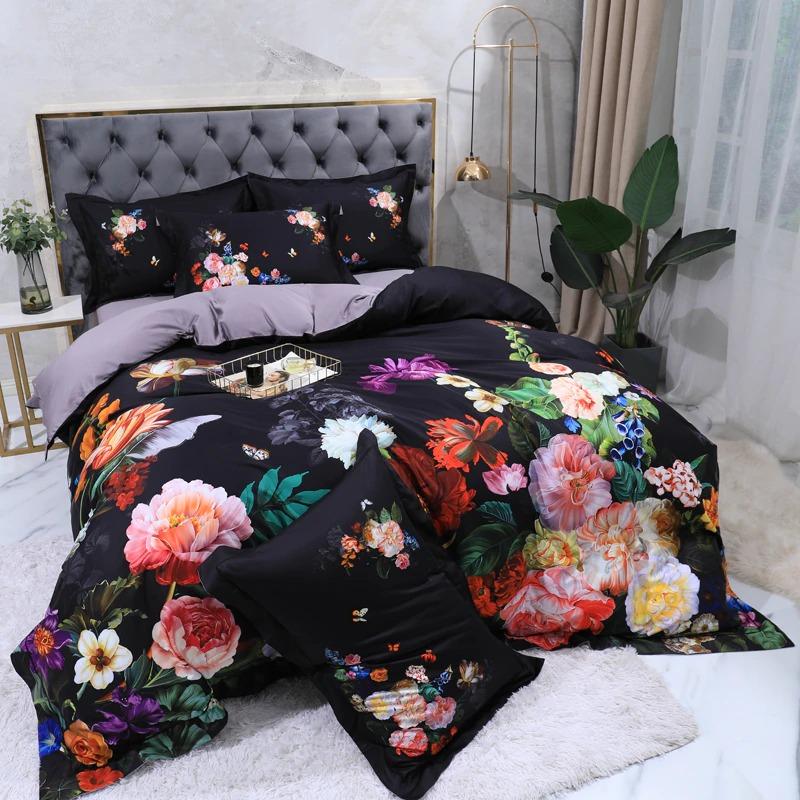 Bouquet De Fleurs Duvet Cover Set - Duvet Covers