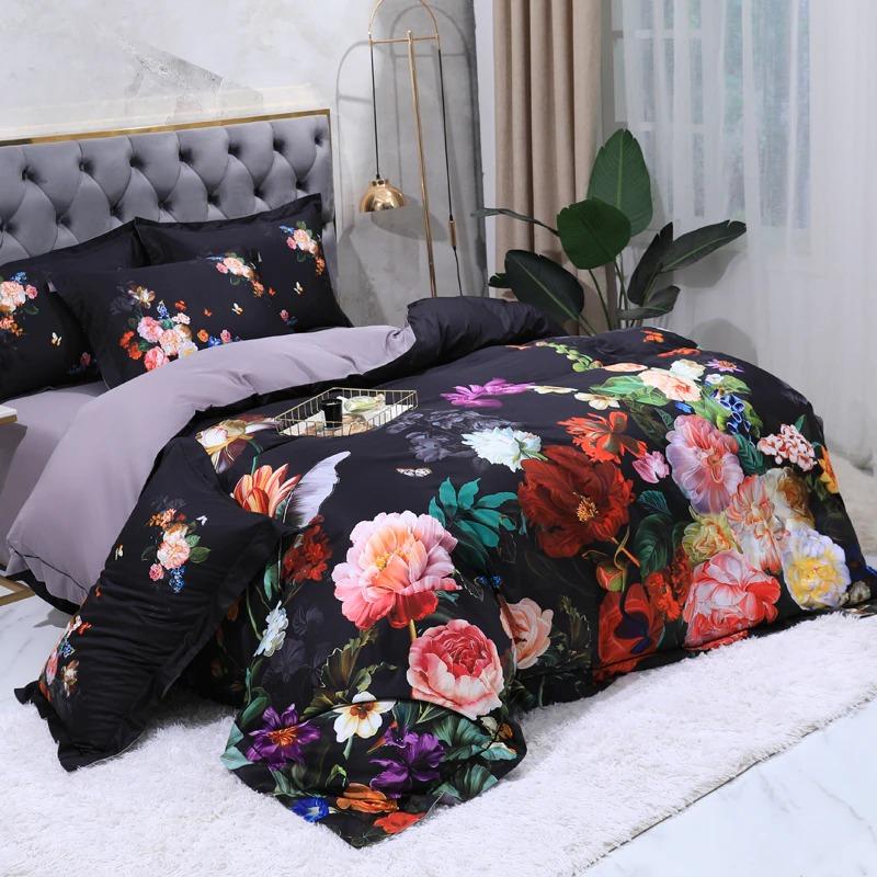 Bouquet De Fleurs Duvet Cover Set - Duvet Covers