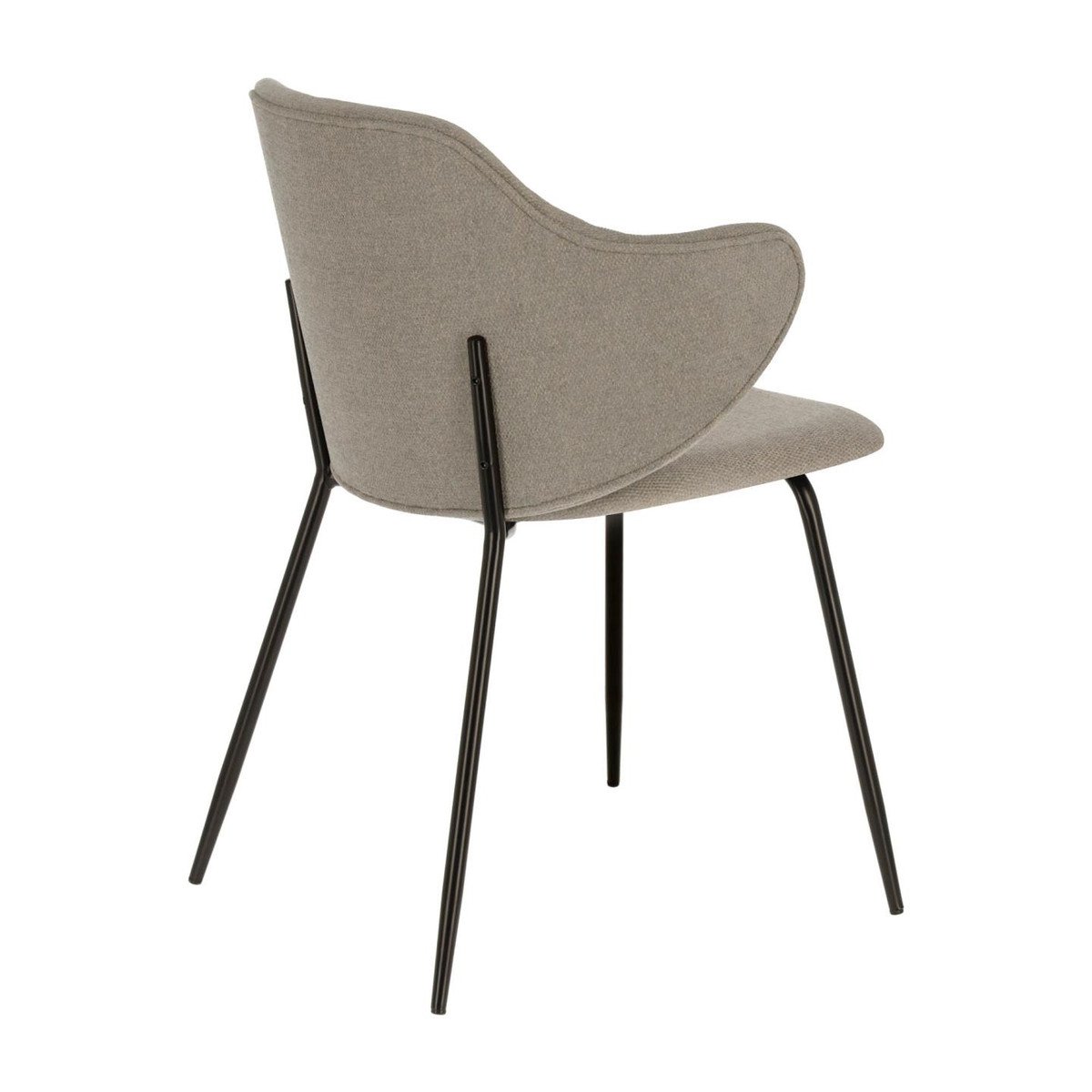 Budapest Fabric Dining Chair - Light Grey - Dining Chairs