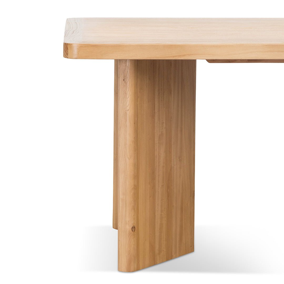 Bueno 2.4m Elm Dining Table - Natural - Dining Tables