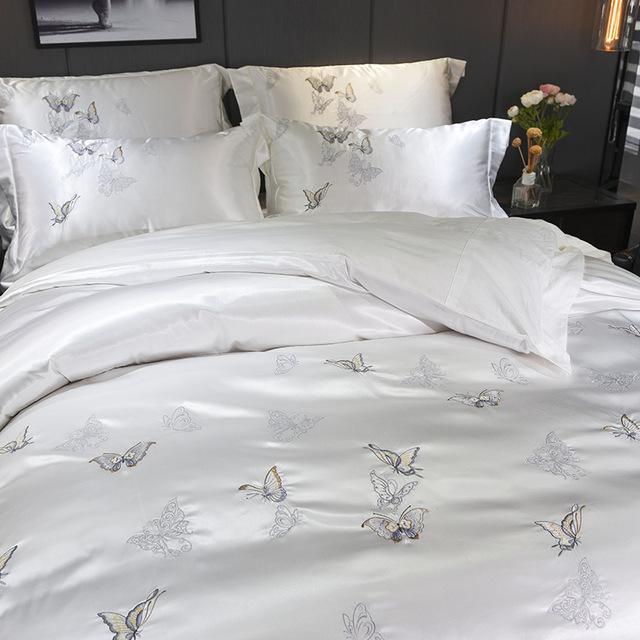 Butterfly Duvet Cover Set (Egyptian Cotton, 500 TC) - Duvet Covers