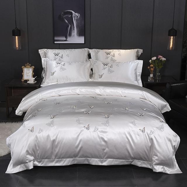 Butterfly Duvet Cover Set (Egyptian Cotton, 500 TC) - Duvet Covers