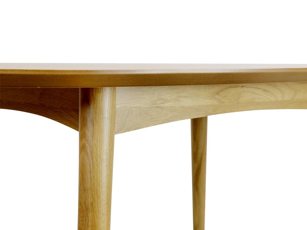 Byren Scandinavian 1.3m Fixed Dining Table - Natural - Dining Tables