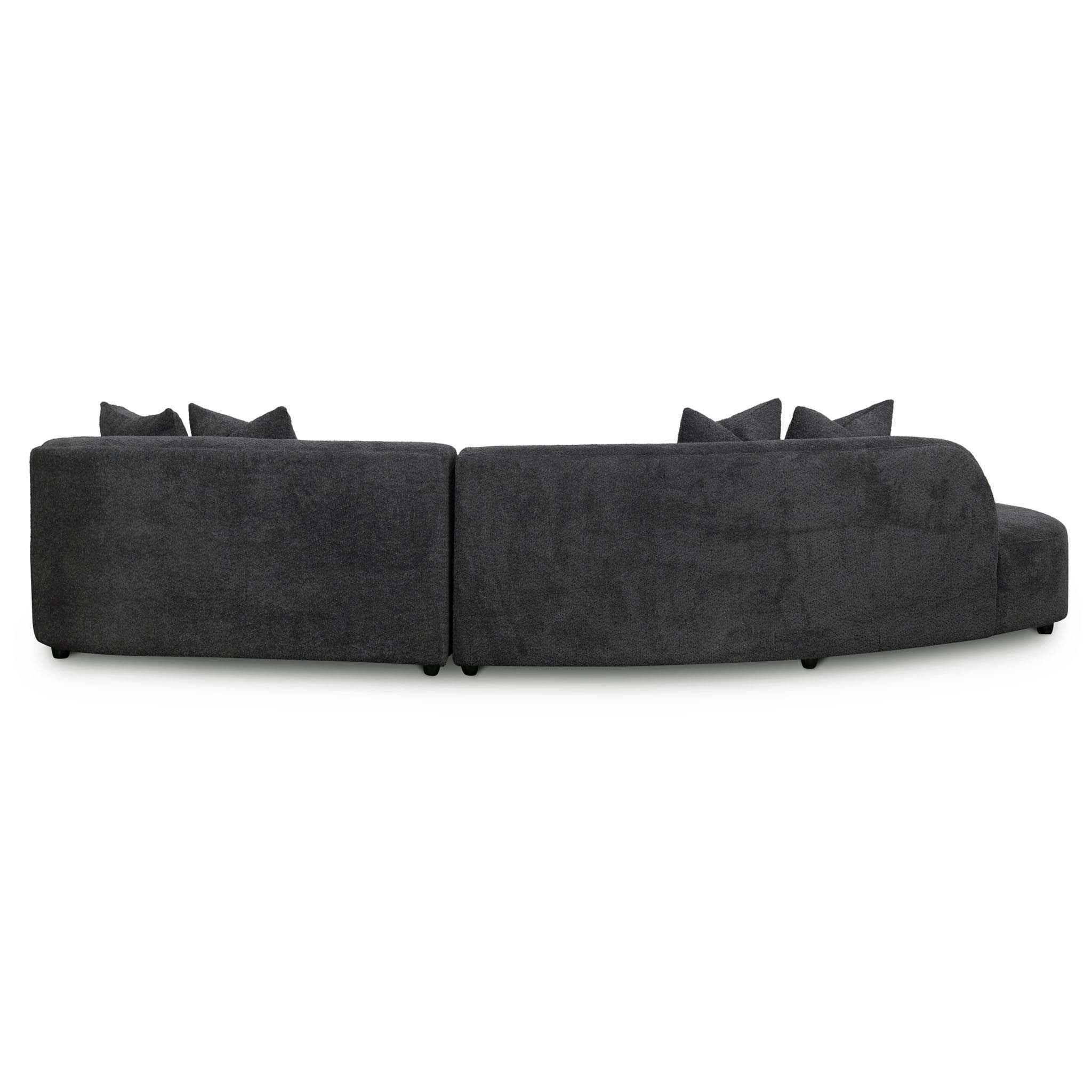 Camilla Left Chaise Sofa - Charcoal Boucle - Sofas