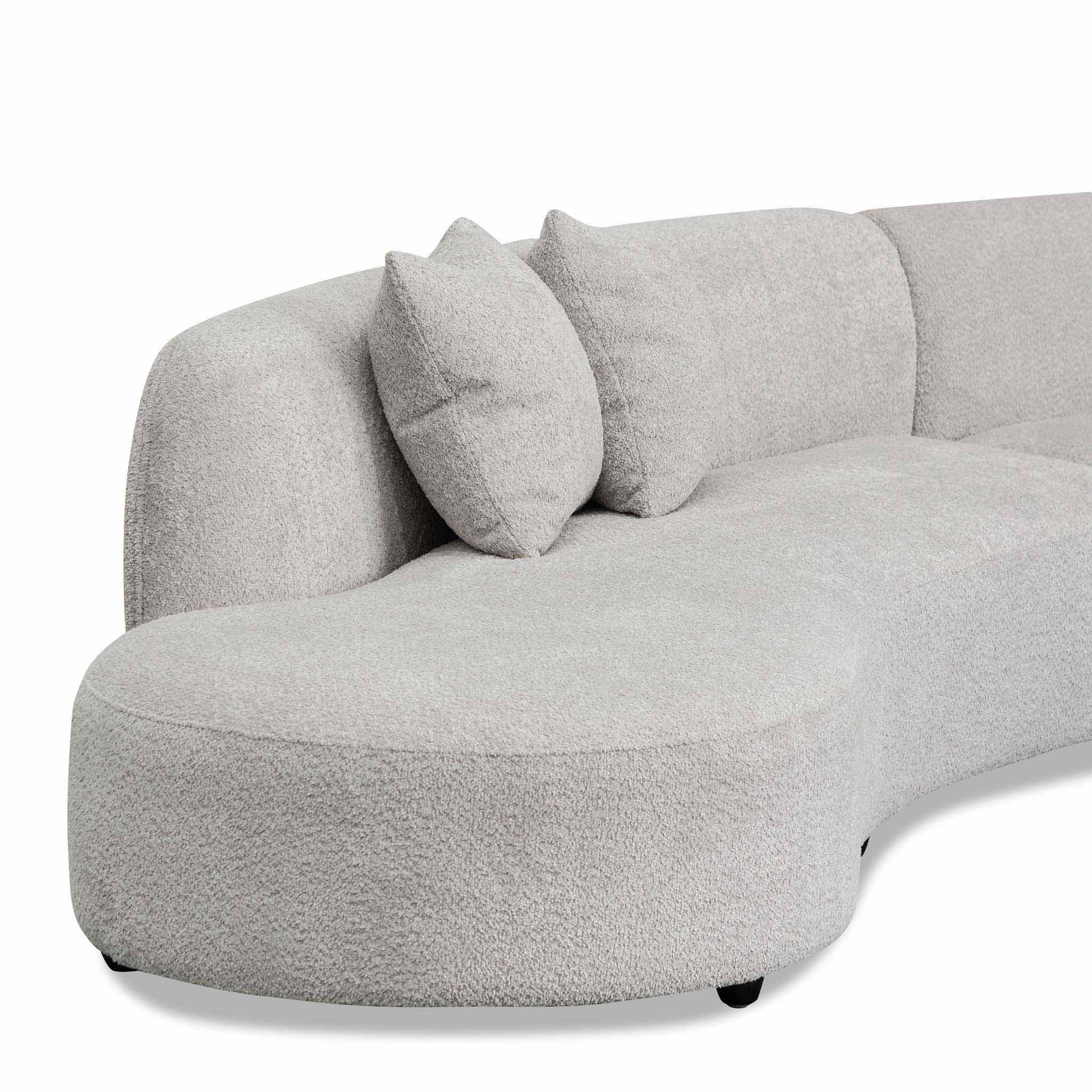 Camilla Left Chaise Sofa - Light Grey Boucle - Sofas