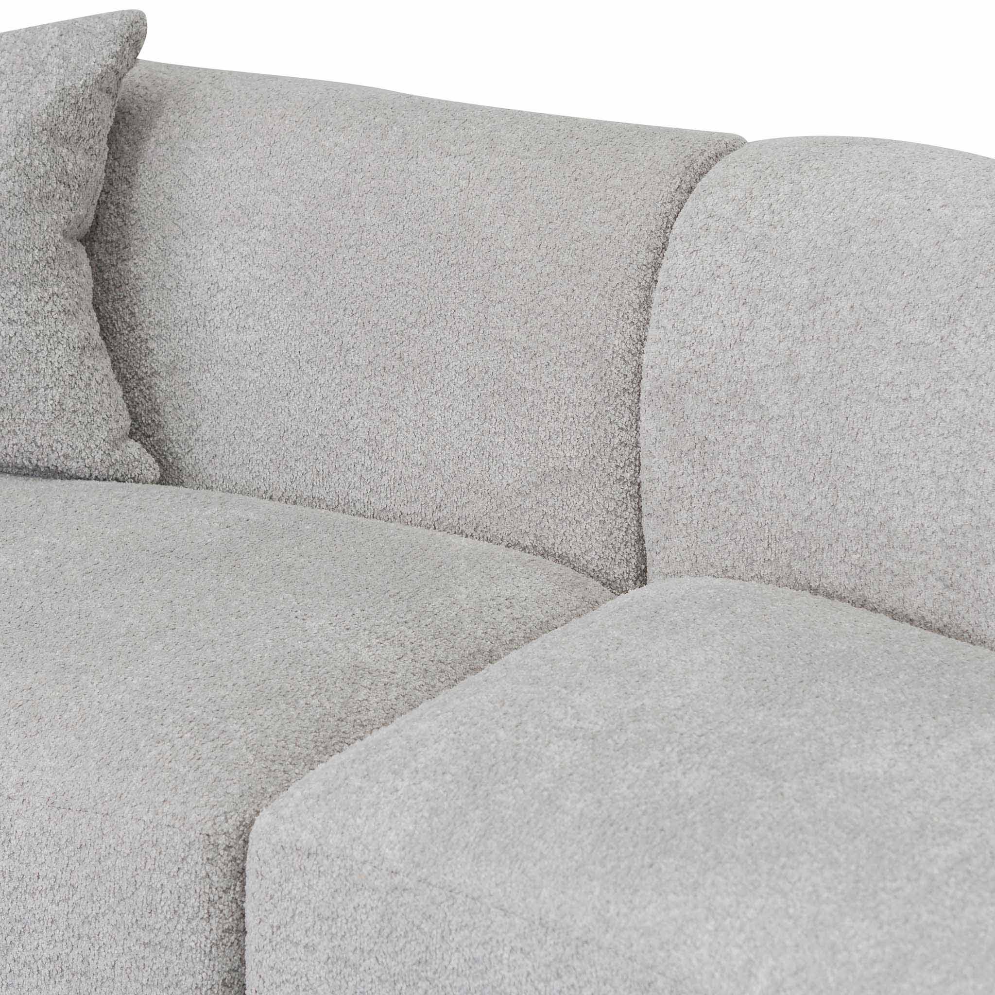 Camilla Left Chaise Sofa - Light Grey Boucle - Sofas