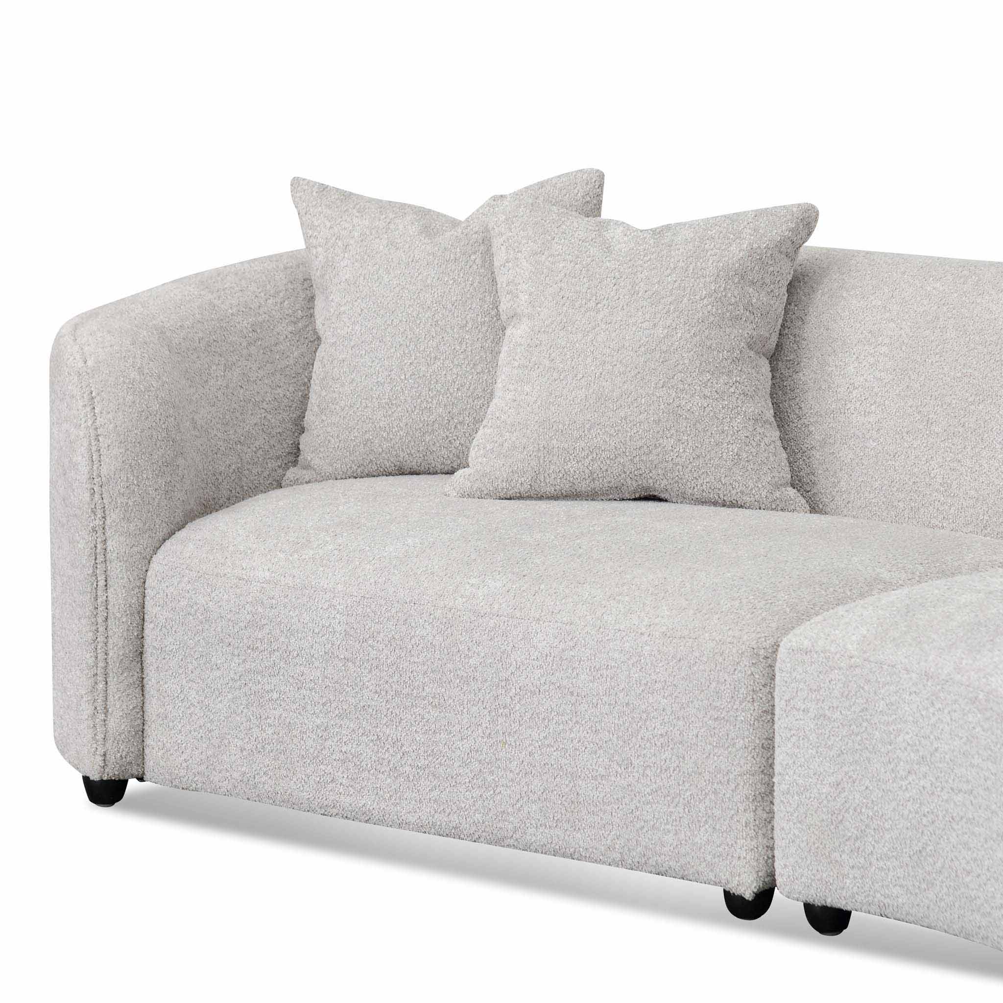 Camilla Right Chaise Sofa - Light Grey Boucle - Sofas