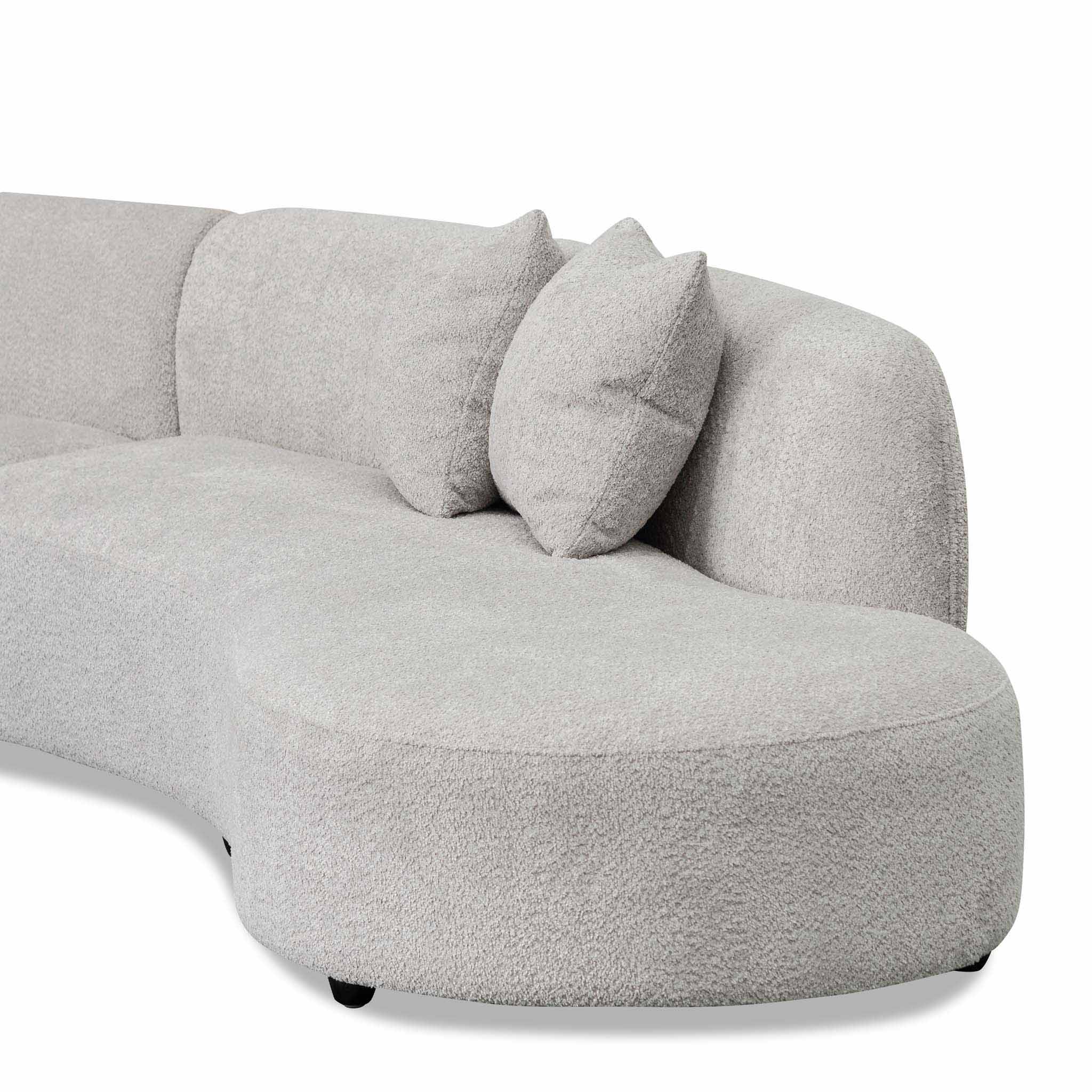 Camilla Right Chaise Sofa - Light Grey Boucle - Sofas