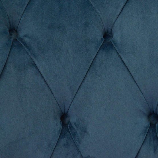 Camilla Wingback Armchair - Navy Blue Velvet - Armchairs