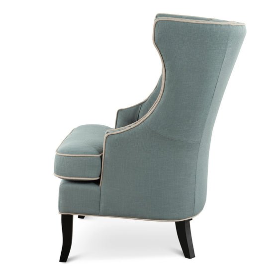 Camilla Wingback Armchair - Seagrass Green - Armchairs