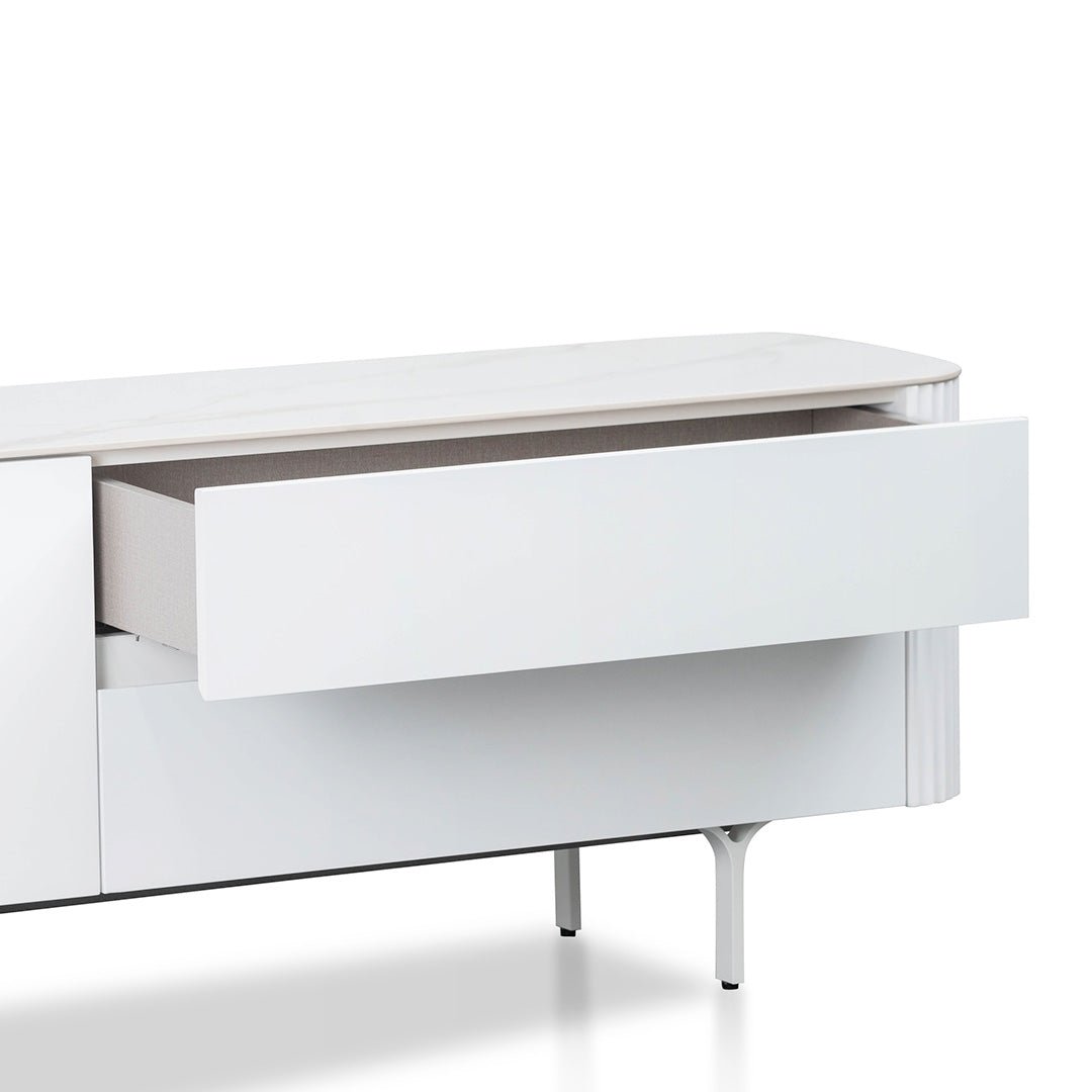 Carter TV Stand - White - TV Units