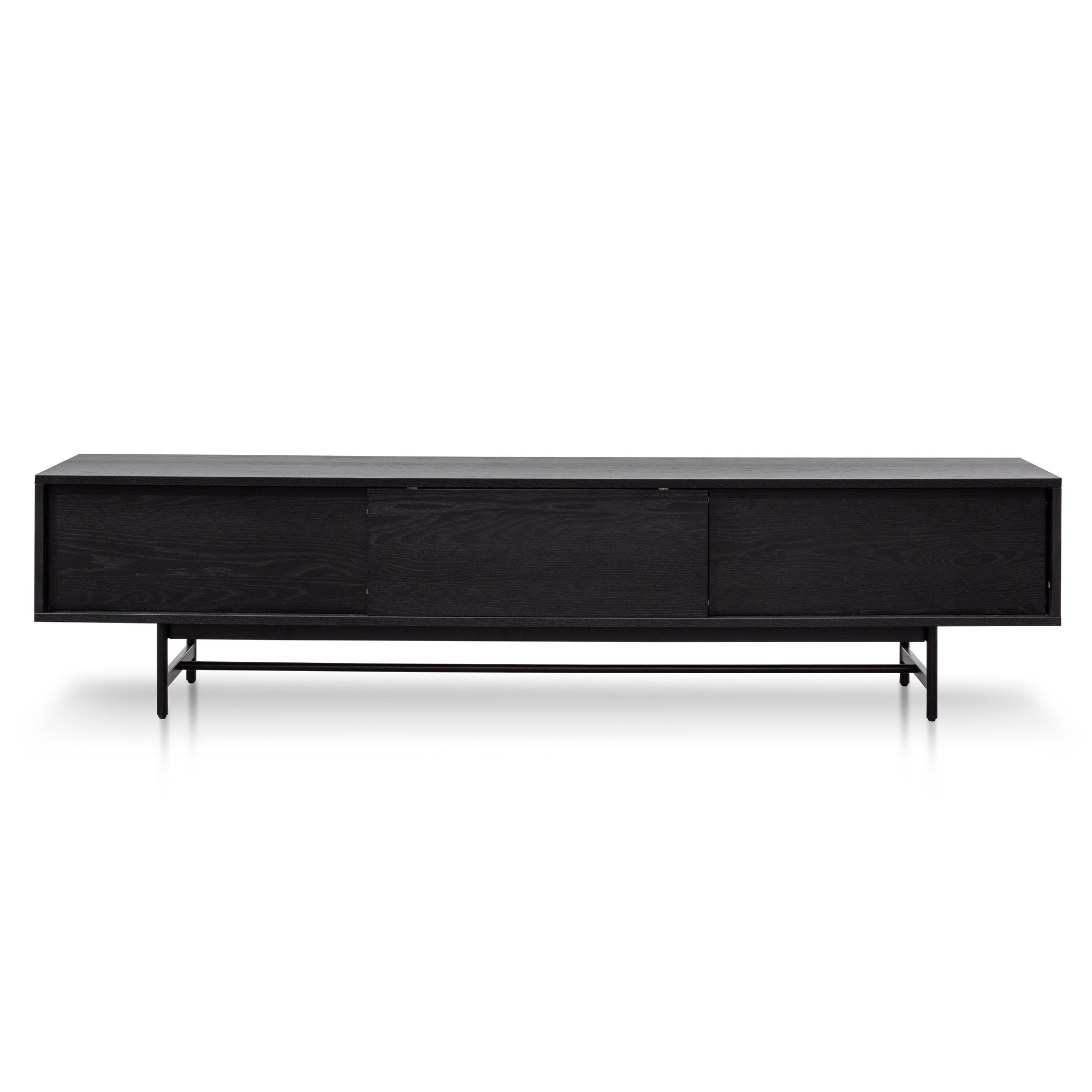 Cassandra Wooden TV Stand - Full Black - TV Units