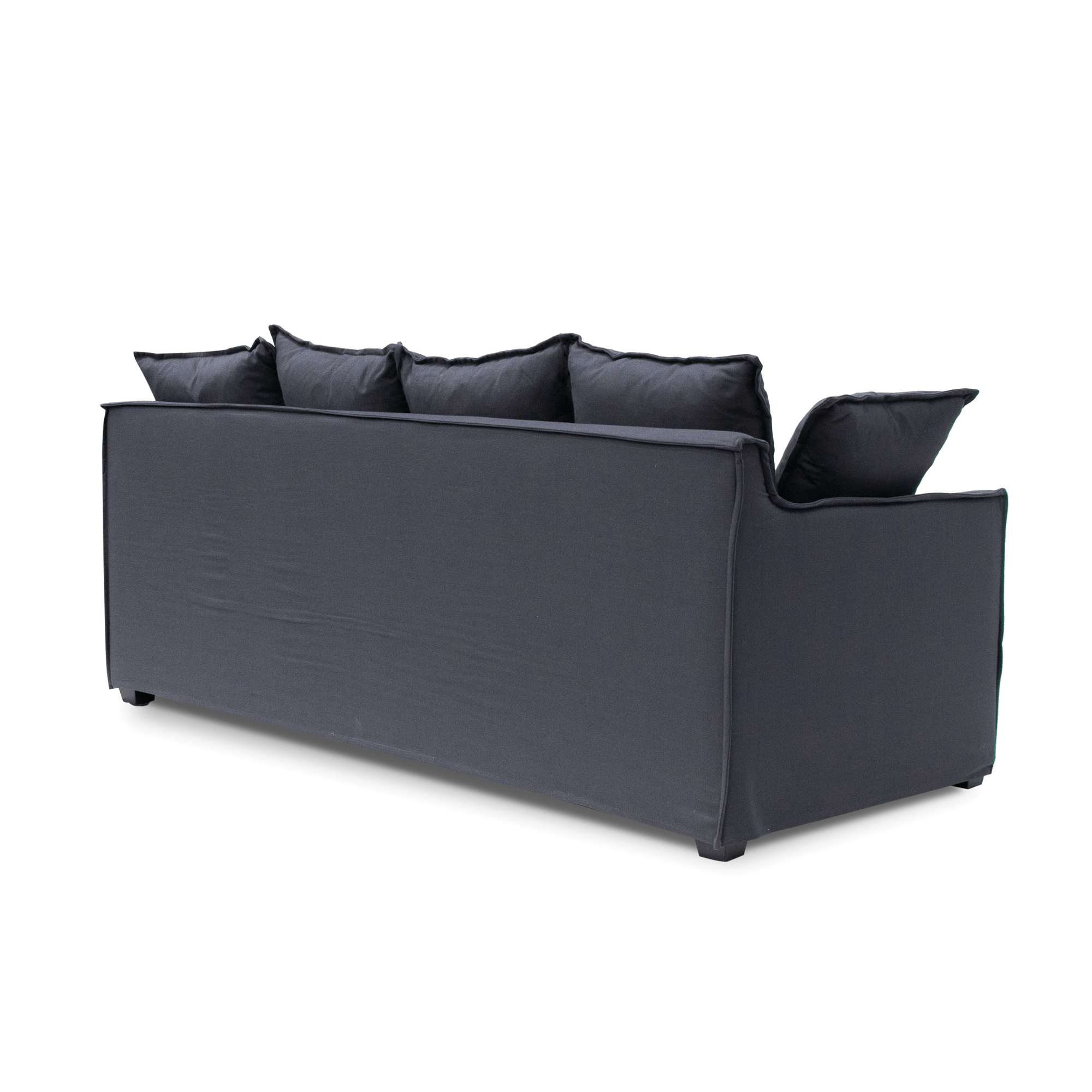 Cassra 3S Sofa - Charcoal Linen - Sofas