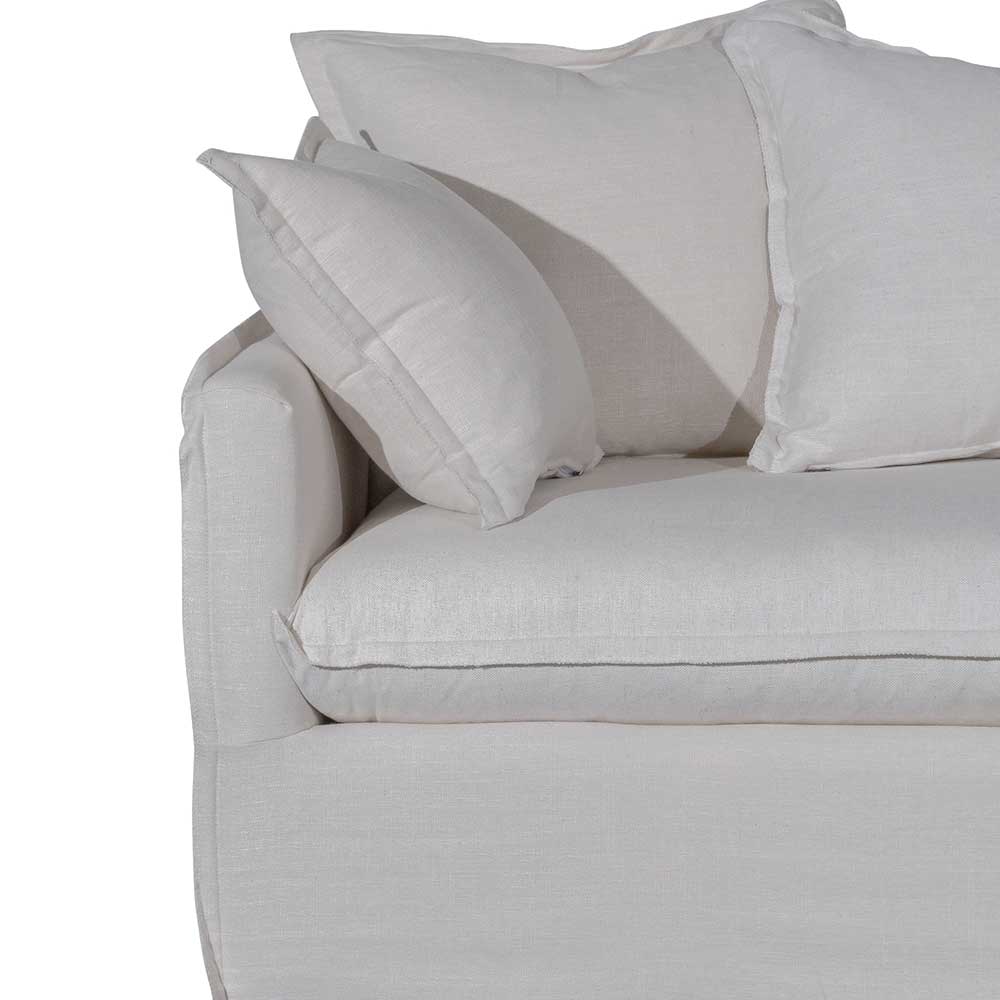 Cassra 3S Sofa - Linen Beige - Sofas