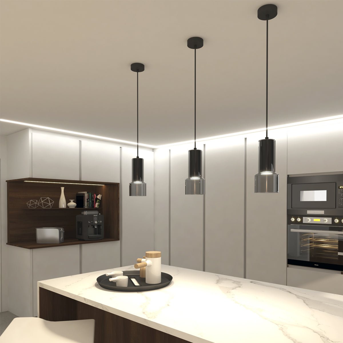 Ceiling Lamp Inda / Metal & Glass - Ceiling Lamp