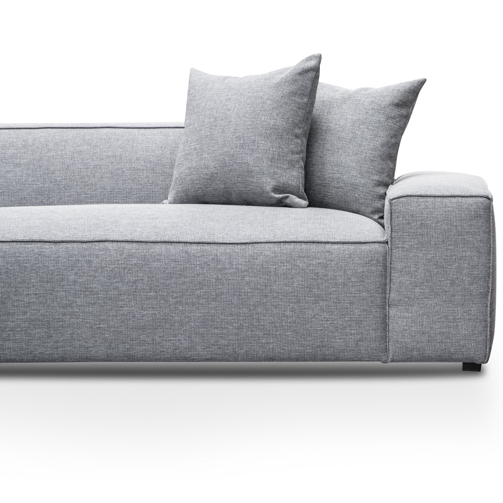 Charles 3S Left Chaise Sofa - Coin Grey - Sofas