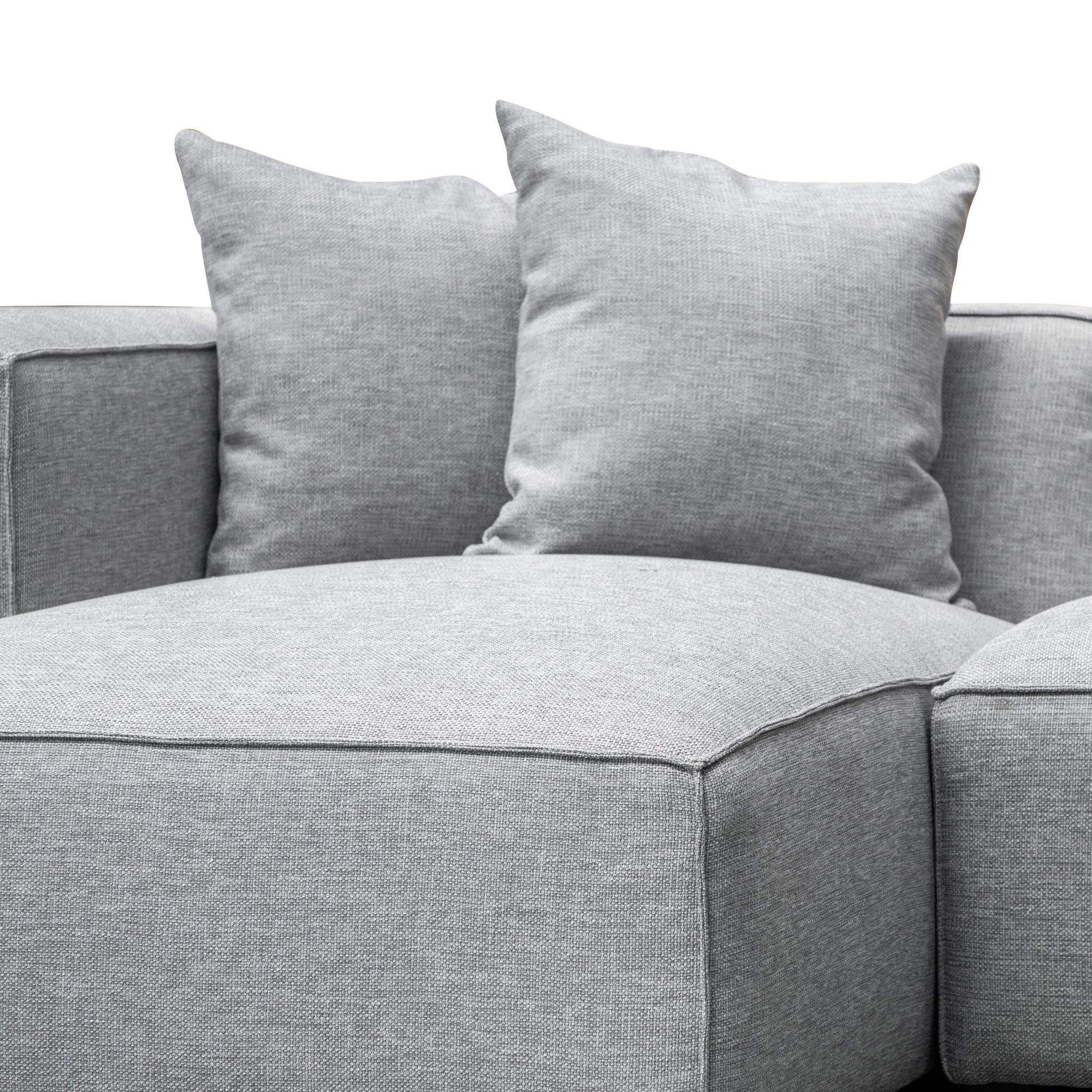 Charles 3S Left Chaise Sofa - Coin Grey - Sofas