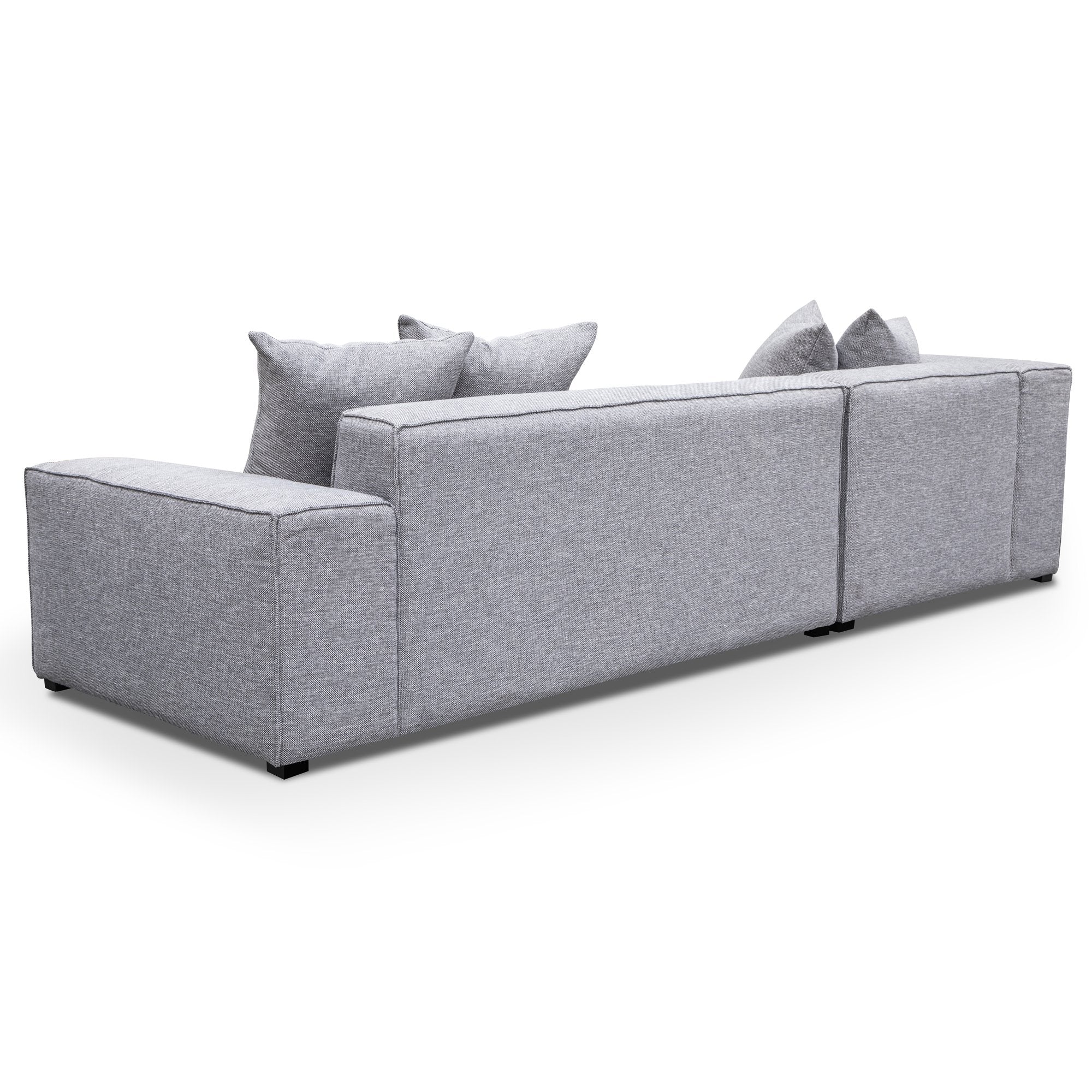 Charles 3S Left Chaise Sofa - Graphite Grey - Sofas