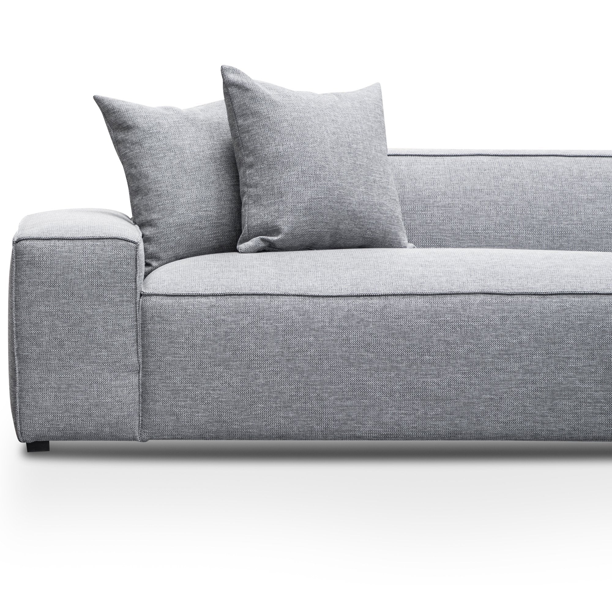 Charles 3S Right Chaise Sofa - Coin Grey - Sofas