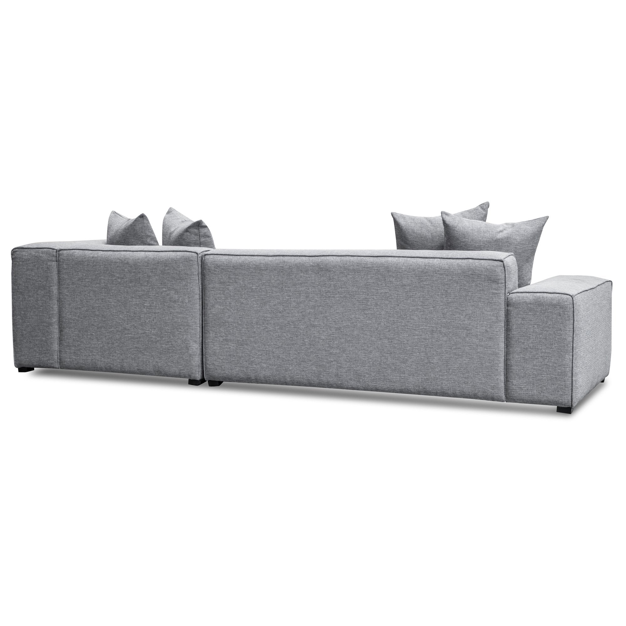 Charles 3S Right Chaise Sofa - Coin Grey - Sofas