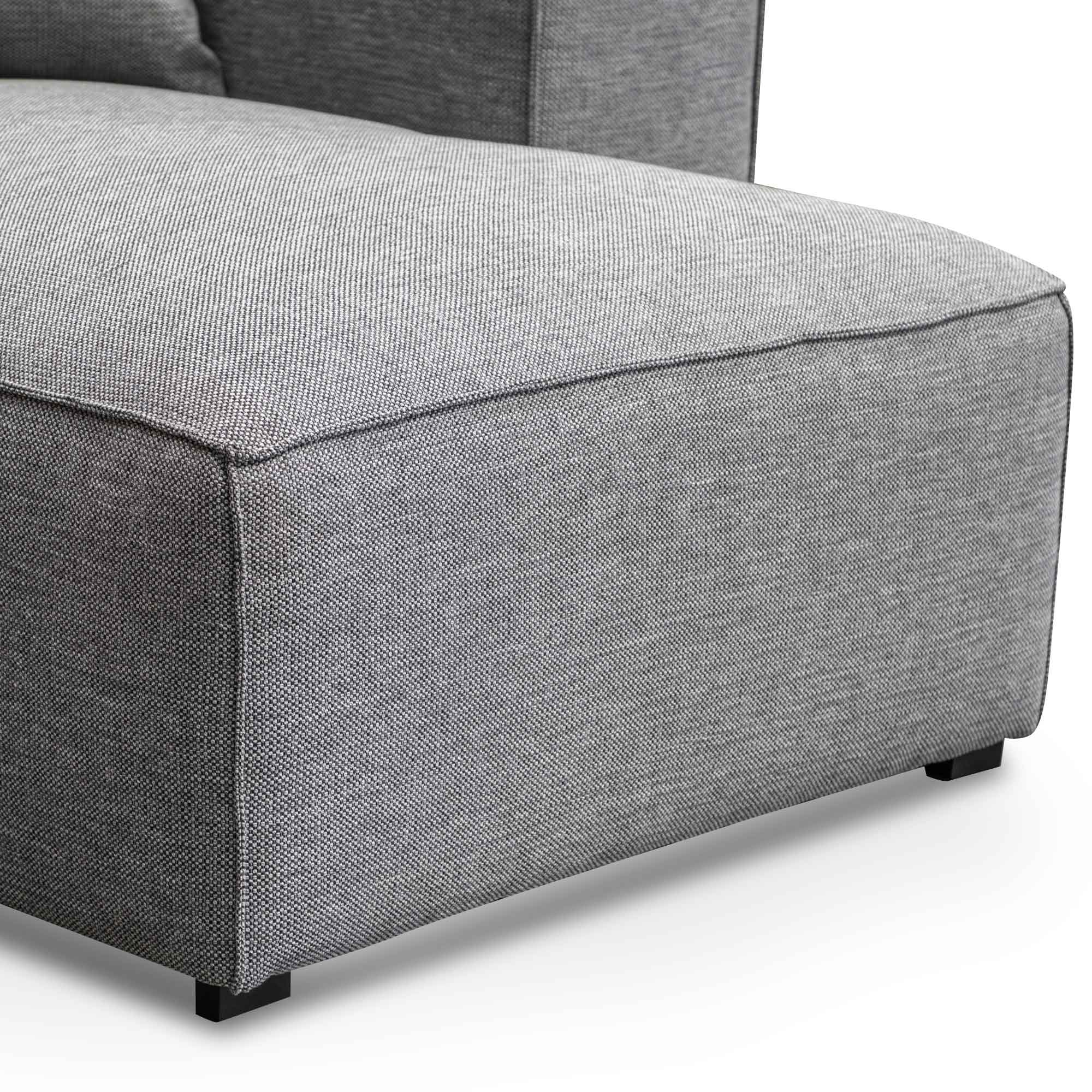 Charles 3S Right Chaise Sofa - Graphite Grey - Sofas