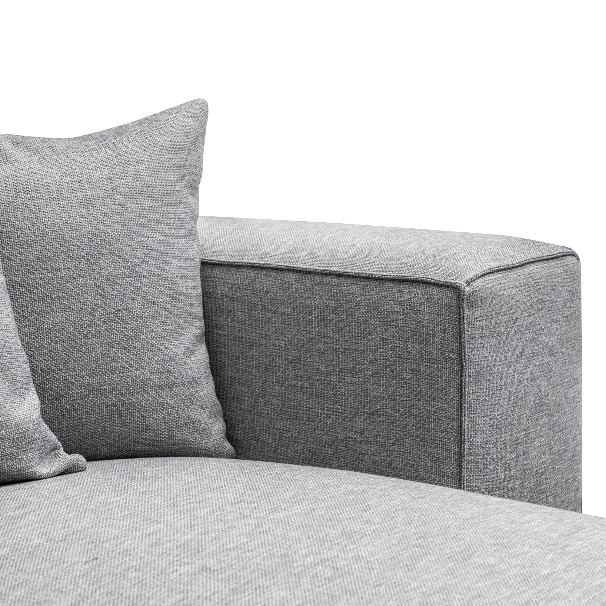 Charles 3S Right Chaise Sofa - Graphite Grey - Sofas