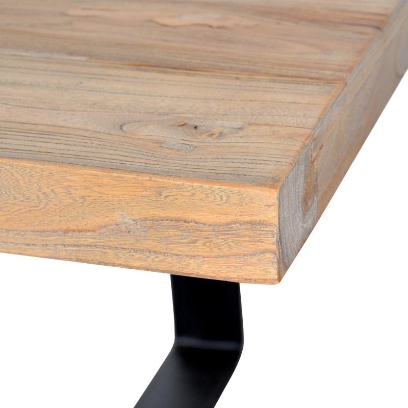 Christy Reclaimed Wood Dining Table 2m - Rustic Natural - Upgraded Top - Dining Tables