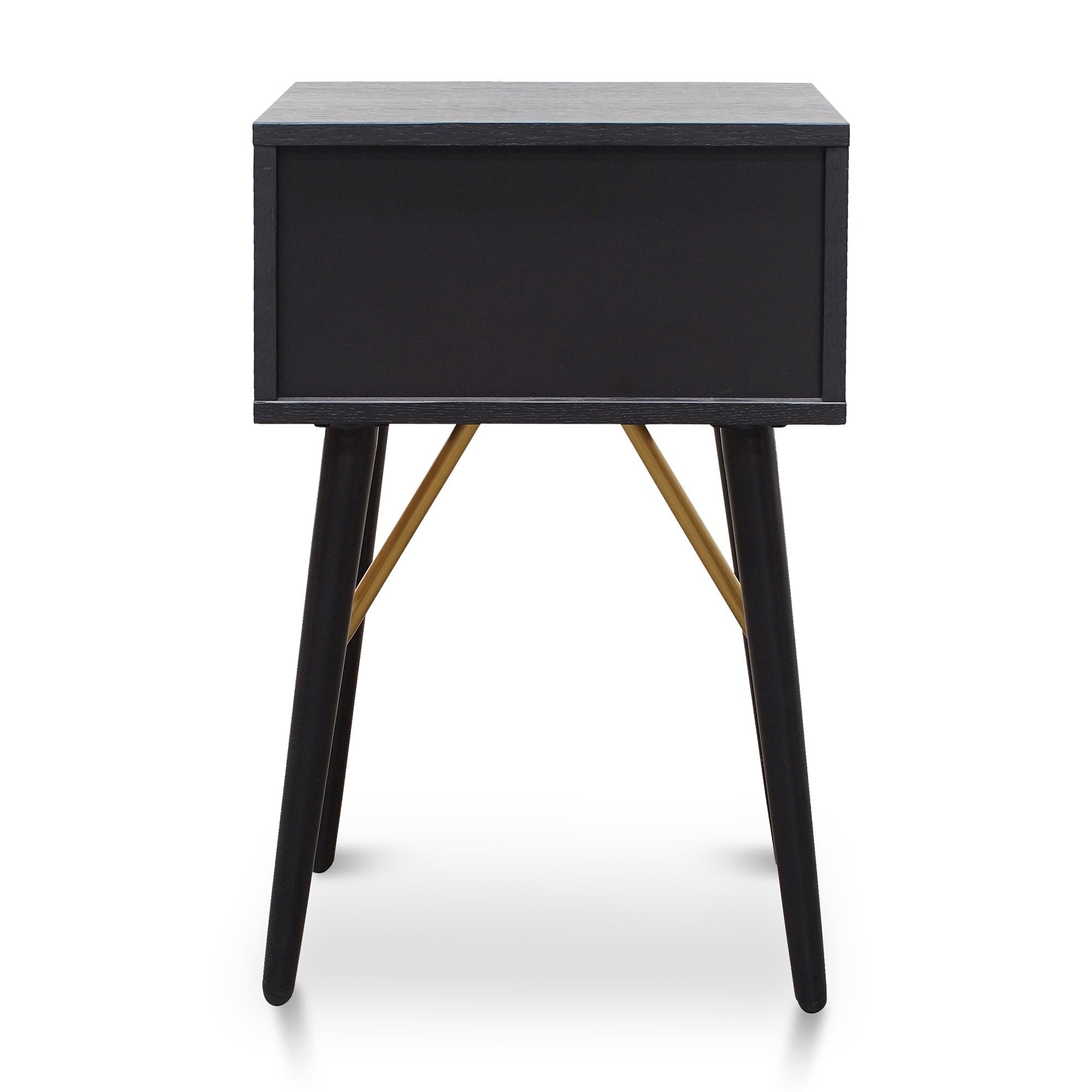 Cole Wooden Bed Side Table - Black - Bedside Tables