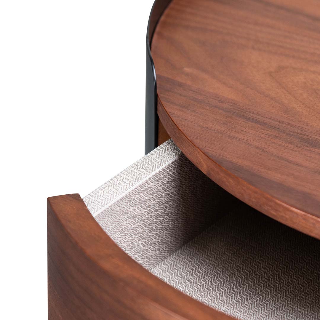 Colin Side Table - Walnut - Bedside Tables