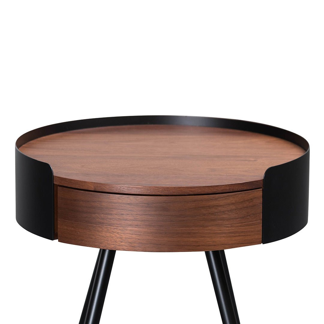 Colin Side Table - Walnut - Bedside Tables
