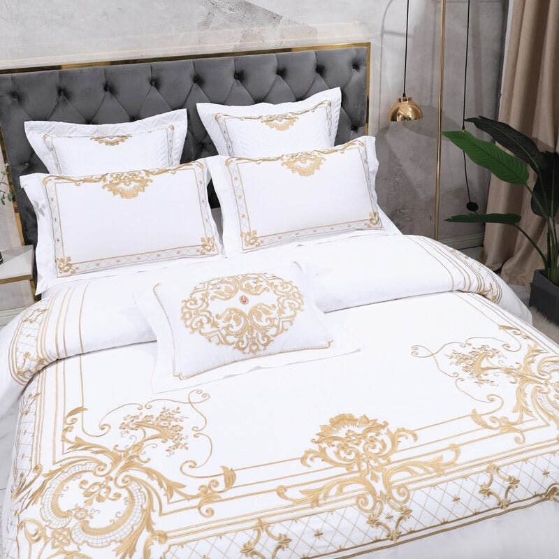 Concentric Duvet Cover Set (Egyptian Cotton, 1000 TC) - Duvet Covers