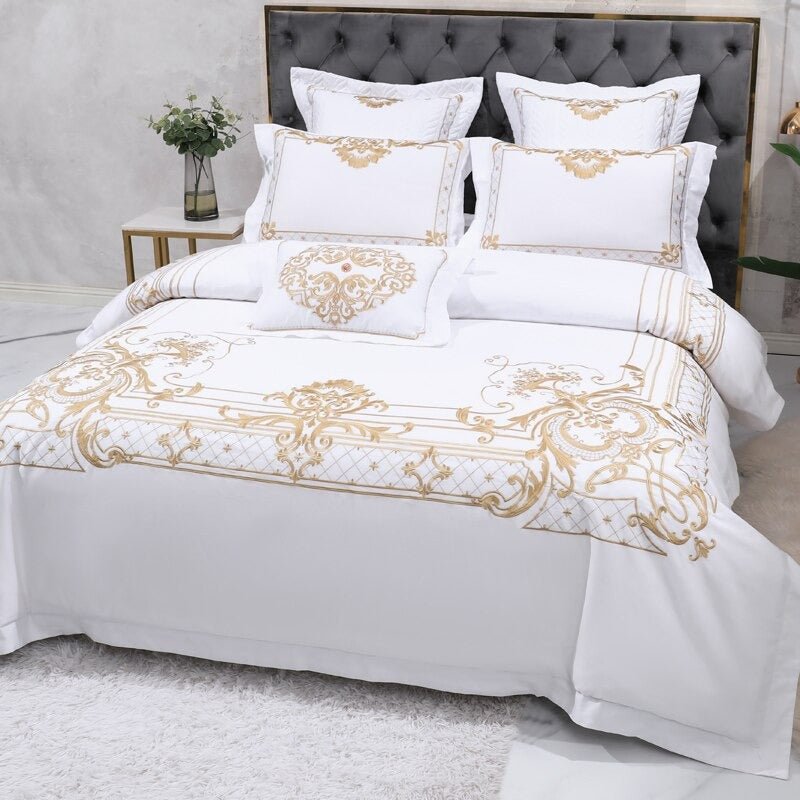 Concentric Duvet Cover Set (Egyptian Cotton, 1000 TC) - Duvet Covers