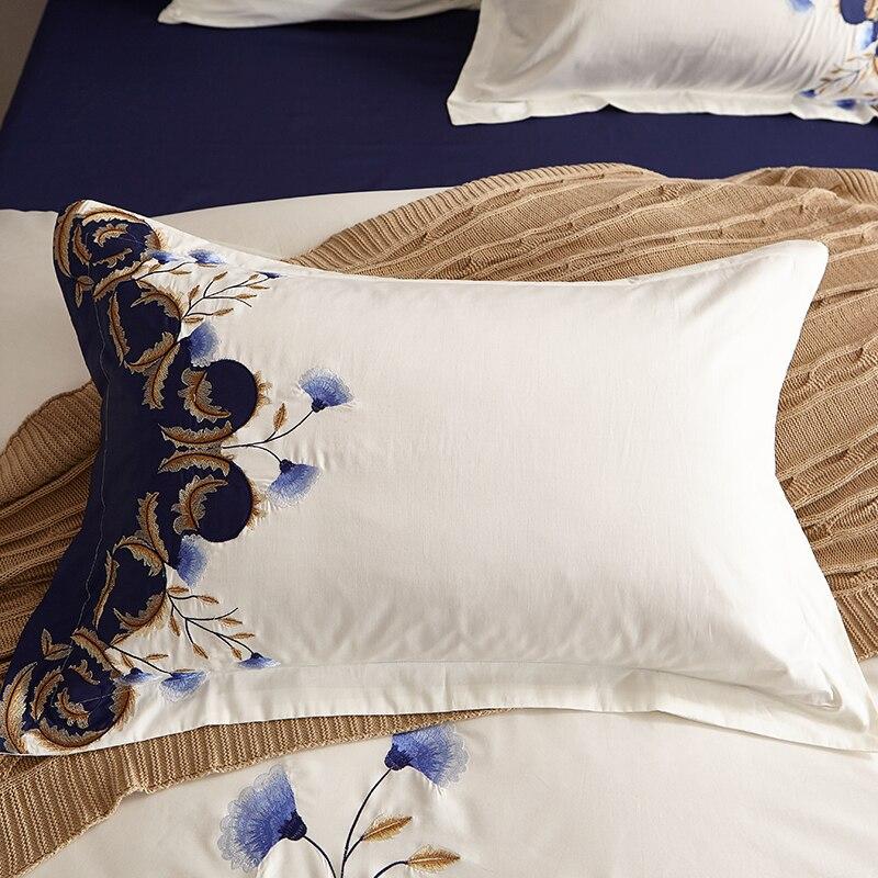 Cornflower Meadow Duvet Cover Set (Egyptian Cotton, 600 TC) - Duvet Covers