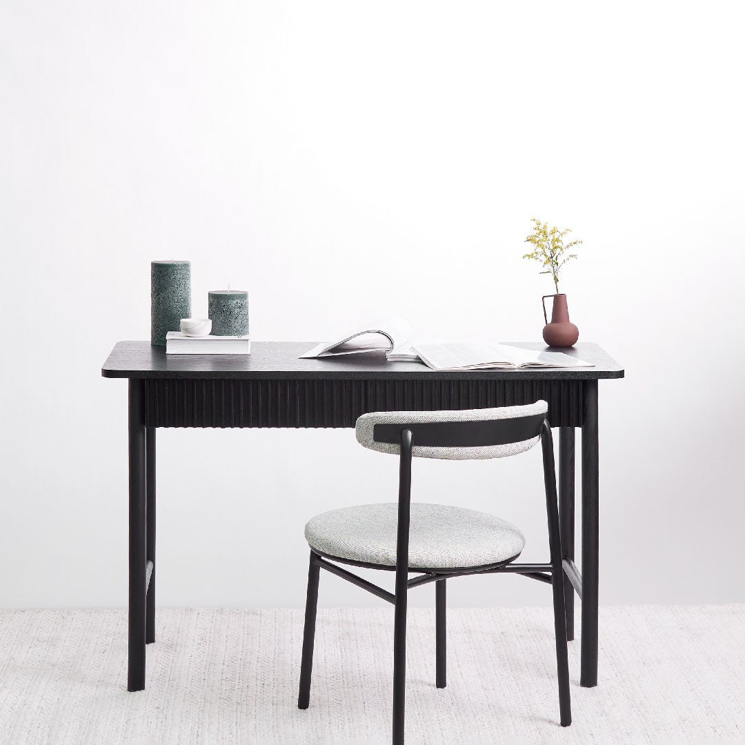 Daiki 1.2m Home Office Desk - Black - Console