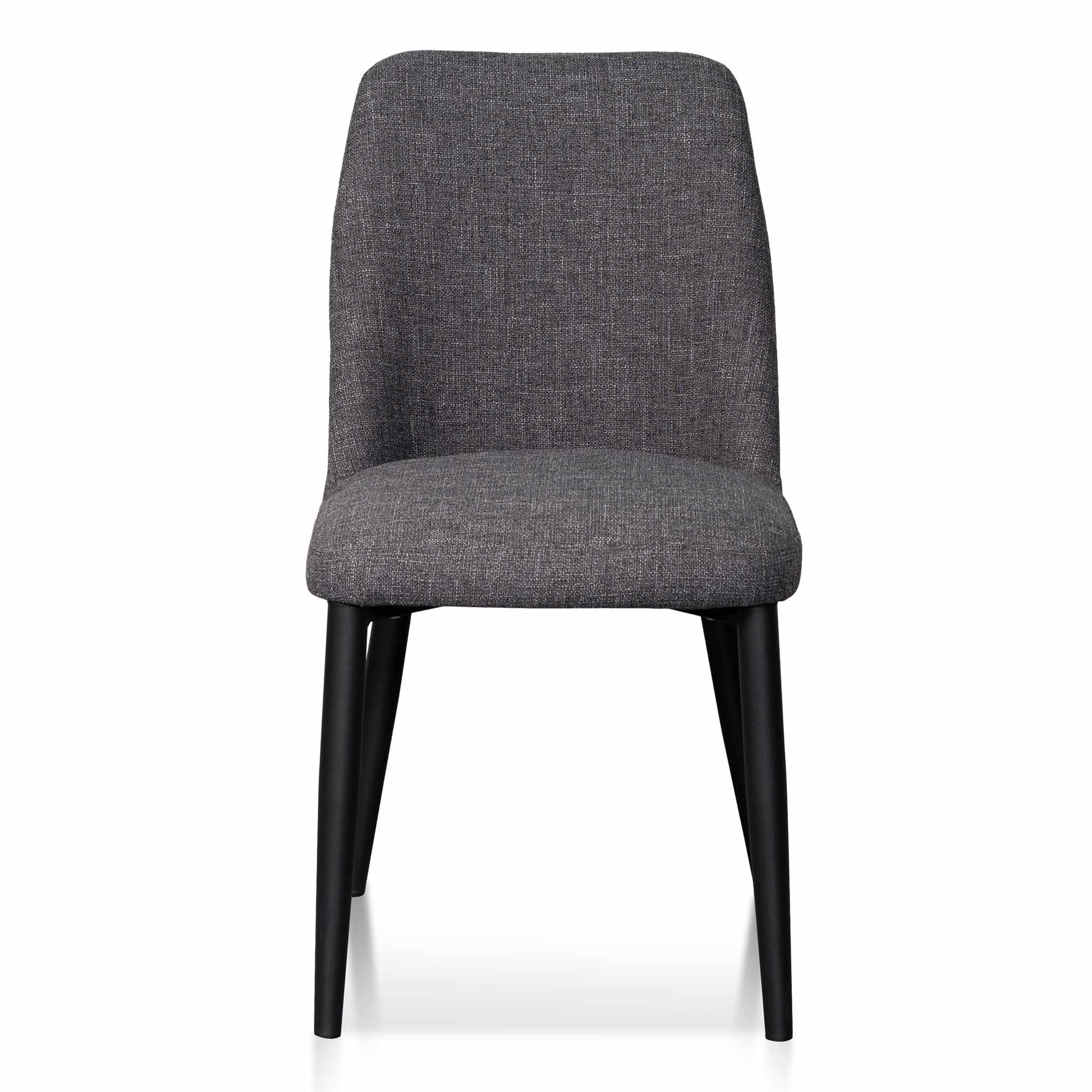 Daisy Fabric Dining Chair - Dark Grey - Dining Chairs