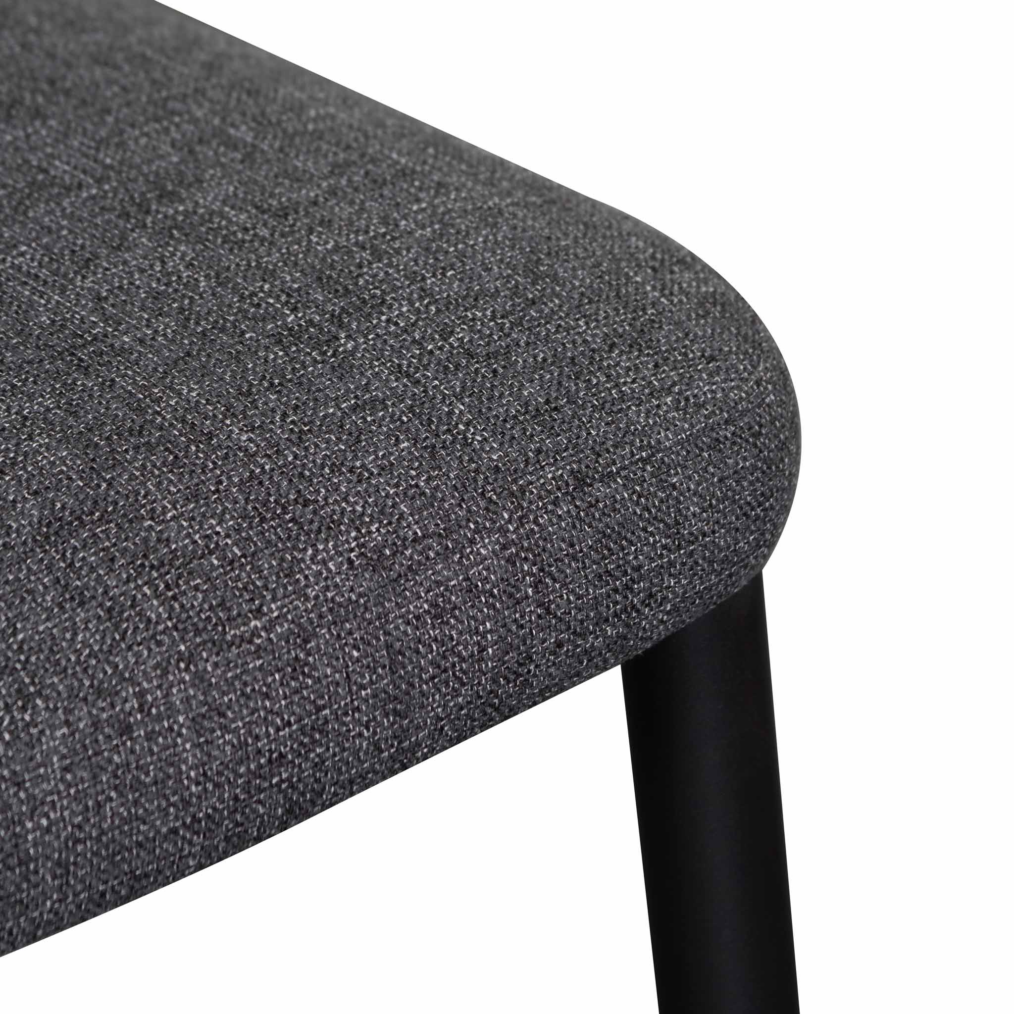 Daisy Fabric Dining Chair - Dark Grey - Dining Chairs