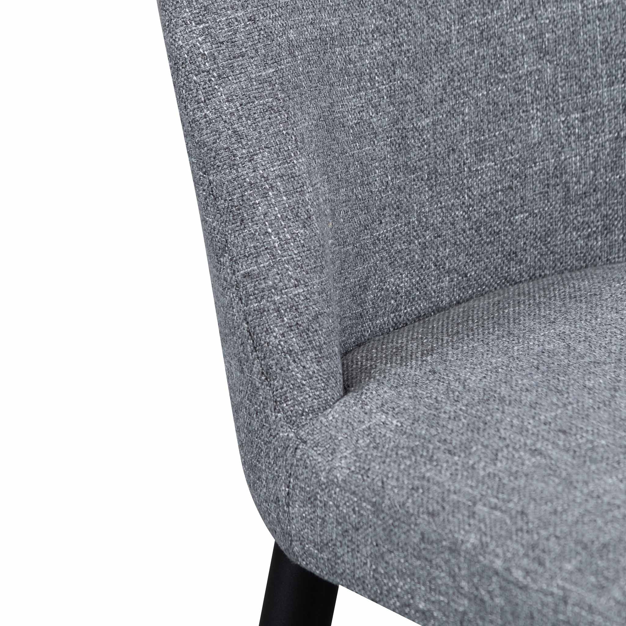 Daisy Fabric Dining Chair - Pebble Grey - Dining Chairs