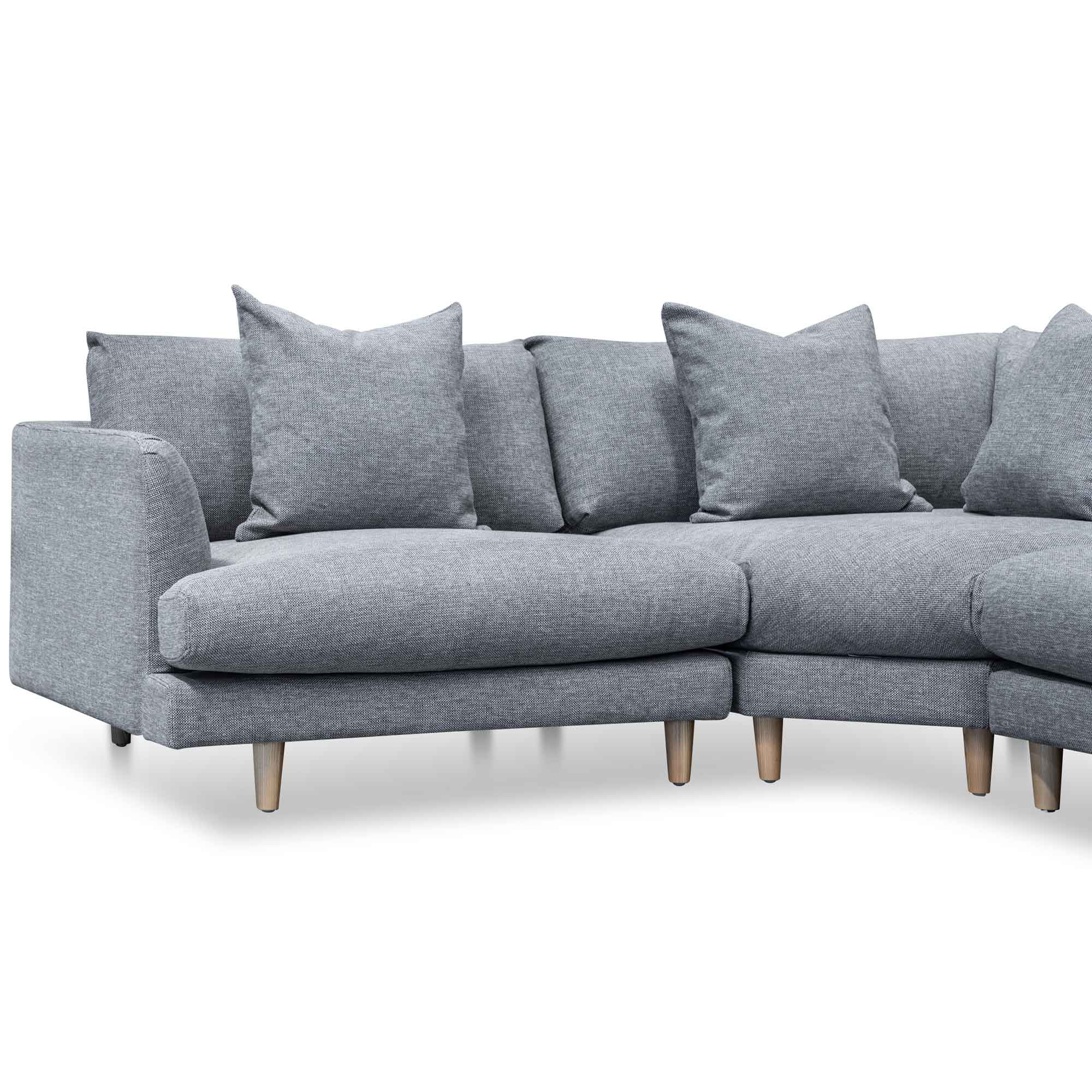 Daniella Left Return Modular Sofa - Graphite Grey - Sofas
