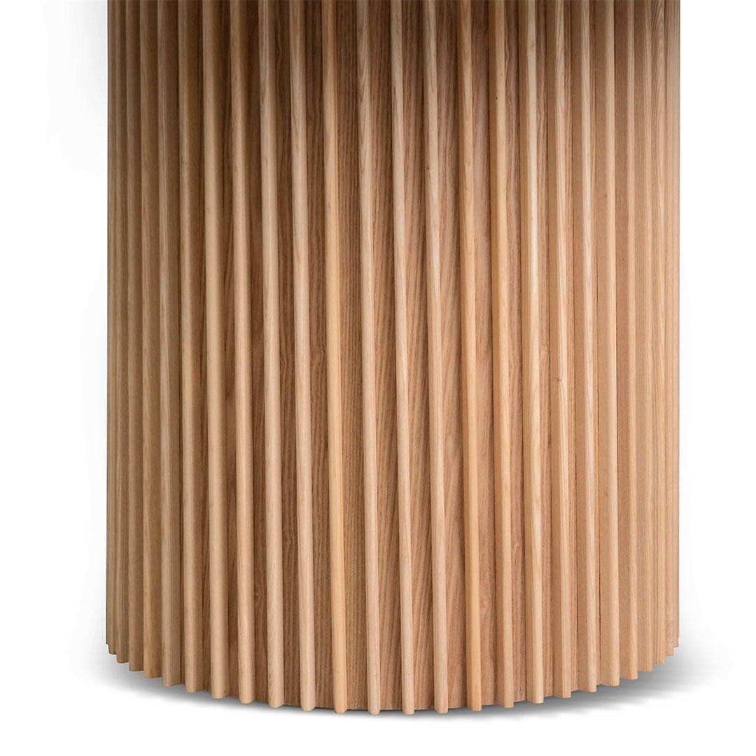 Deema 1.2m Round Wooden Dining Table - Natural - Dining Tables