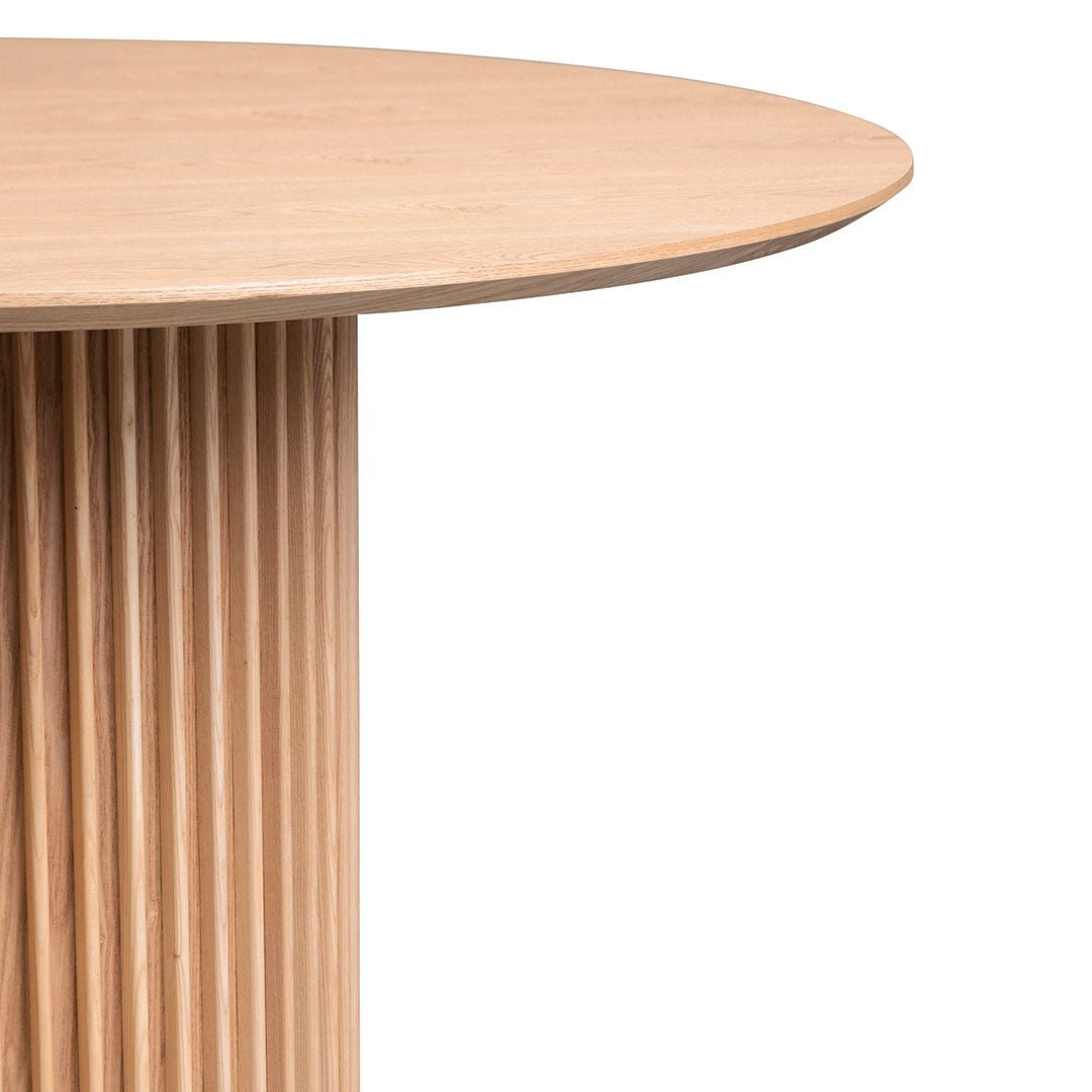 Deema 1.2m Round Wooden Dining Table - Natural - Dining Tables