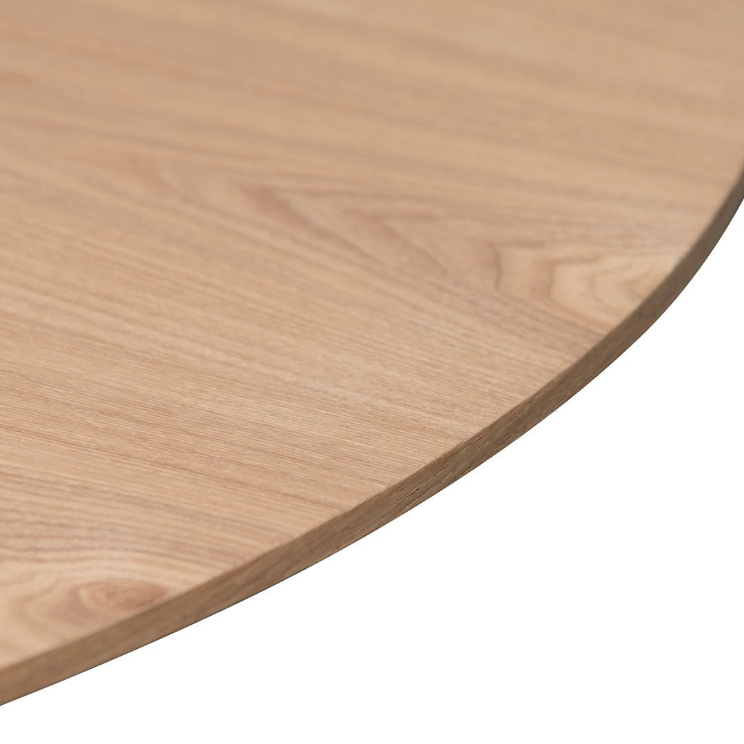 Deema 1.2m Round Wooden Dining Table - Natural - Dining Tables