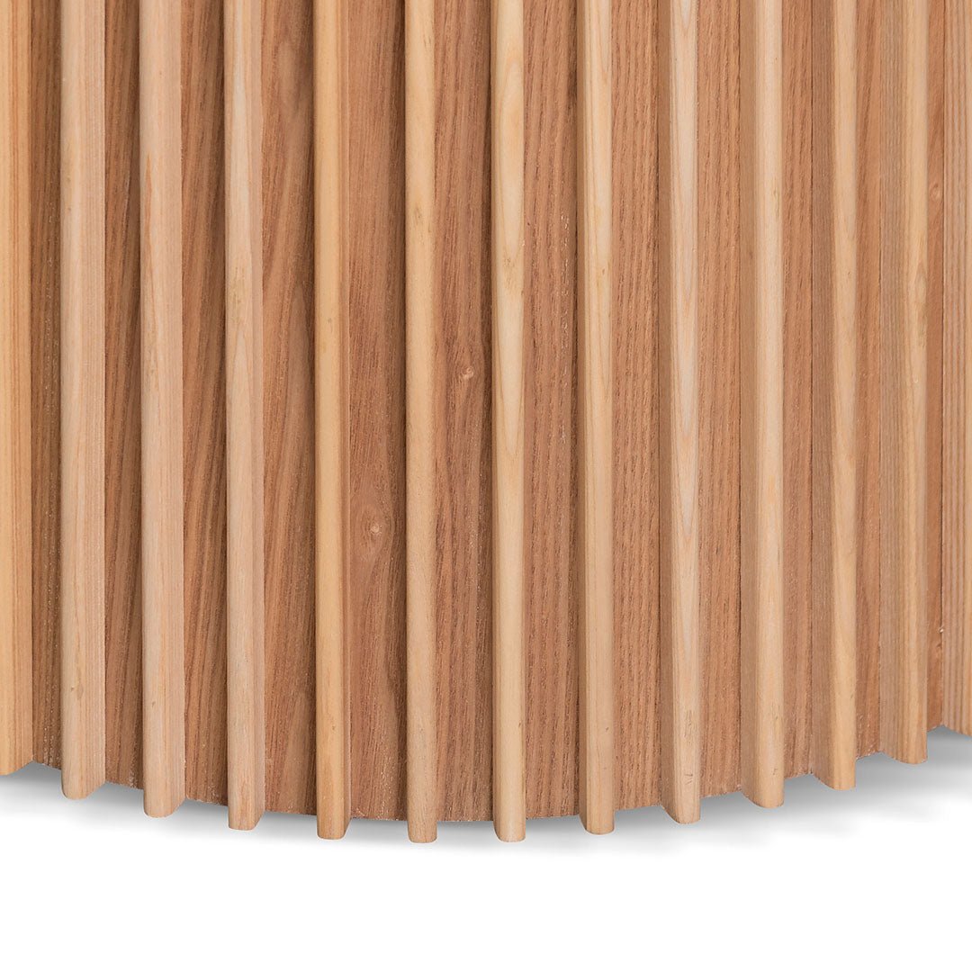 Deema 1.2m Round Wooden Dining Table - Natural - Dining Tables