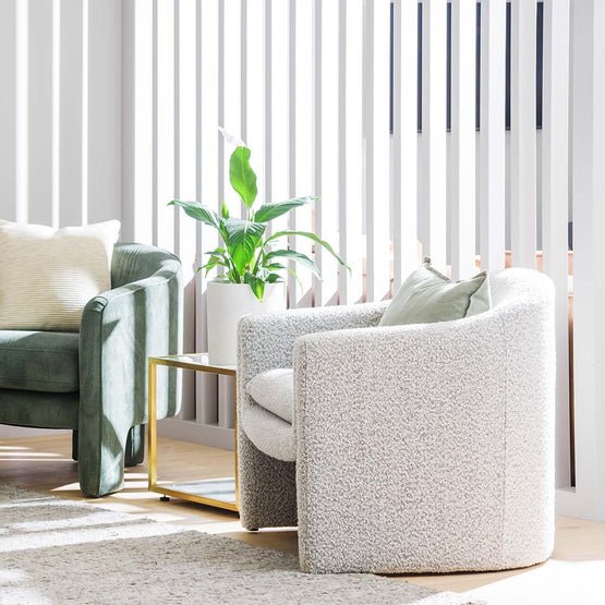 Derek Armchair - Pepper Boucle - Armchairs