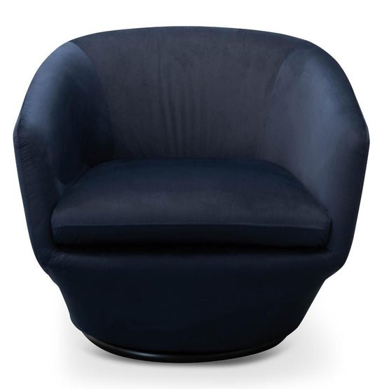Diana Lounge Chair - Navy Velvet - Armchairs